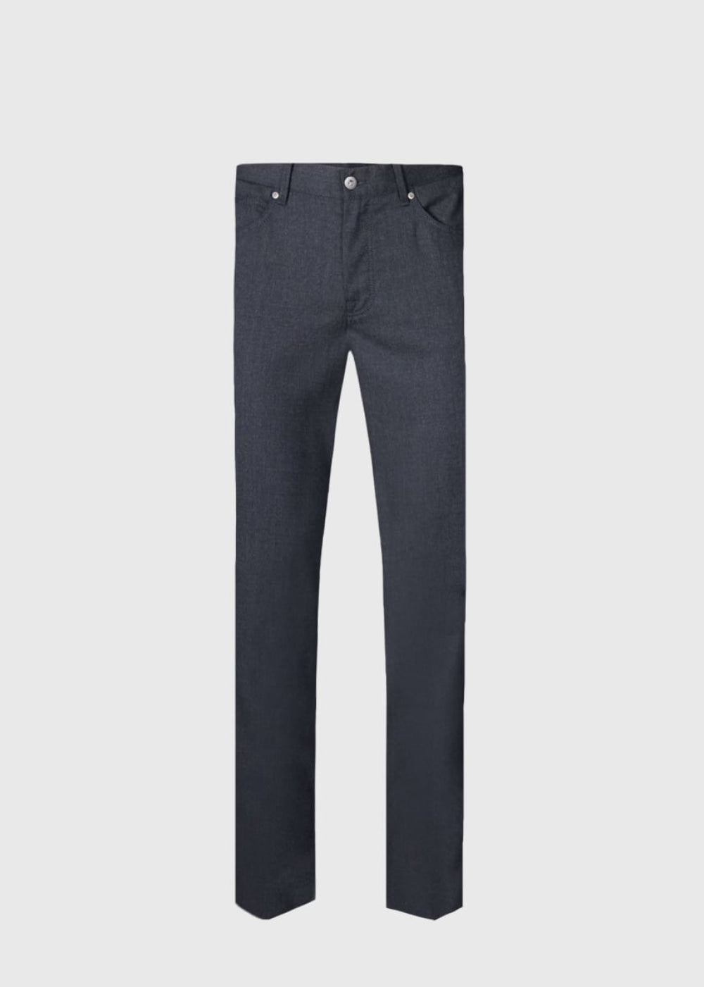 Wool Five Pocket Pant - Charcoal - Trouser