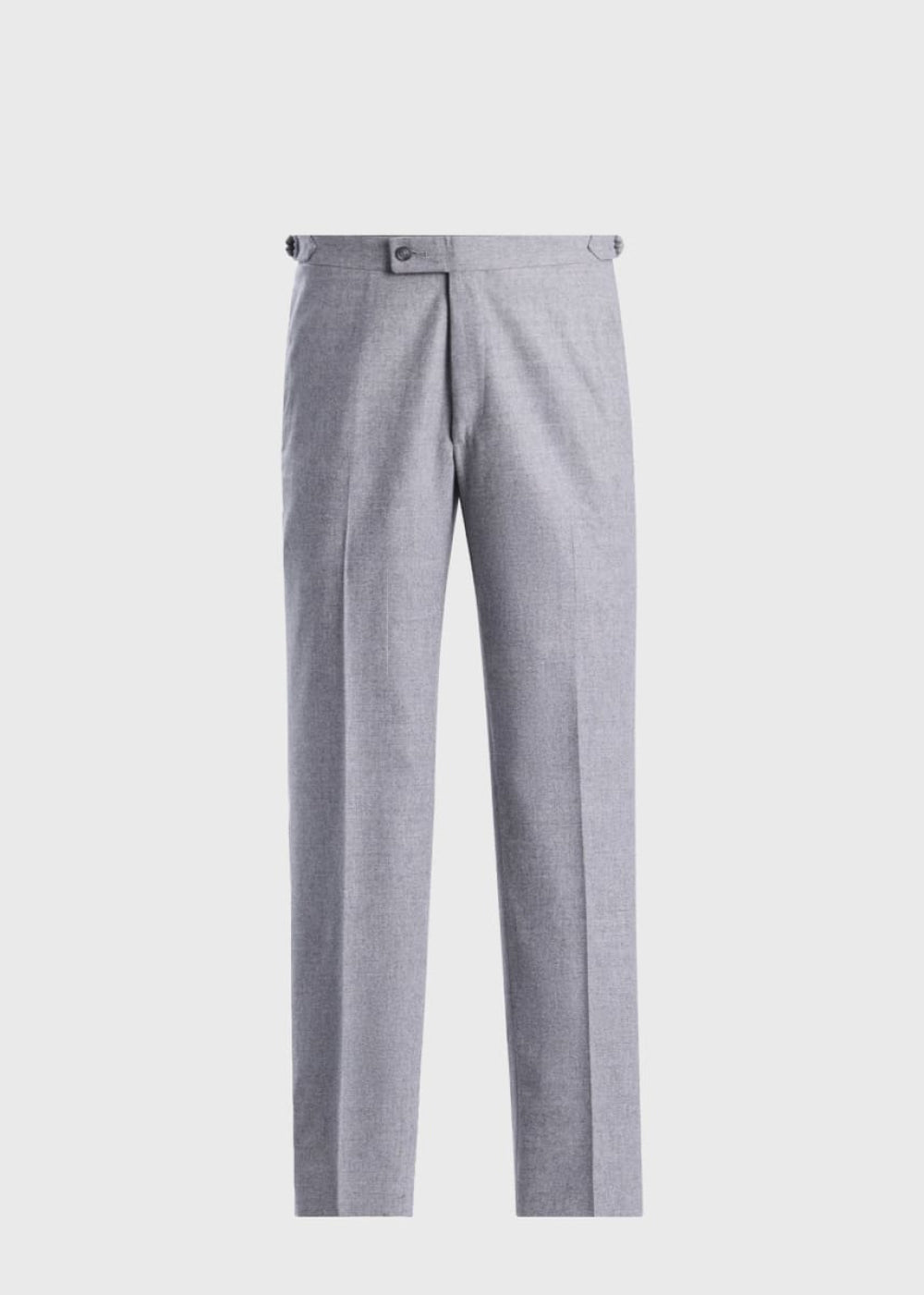 Wool Flannel Trouser - Light Grey - Trouser