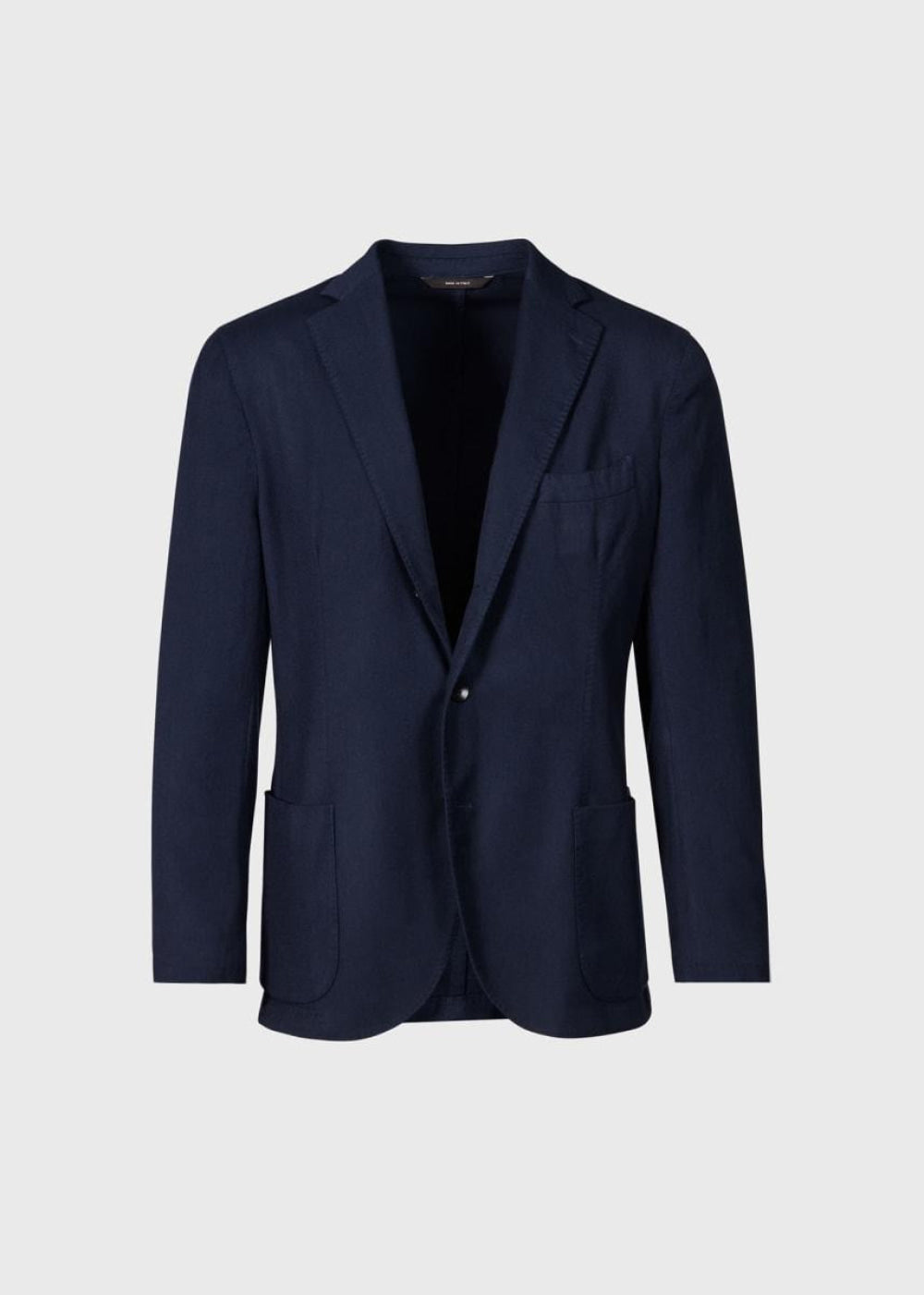 Wool Garment Dyed Jacket - Navy - 46 - Blazer