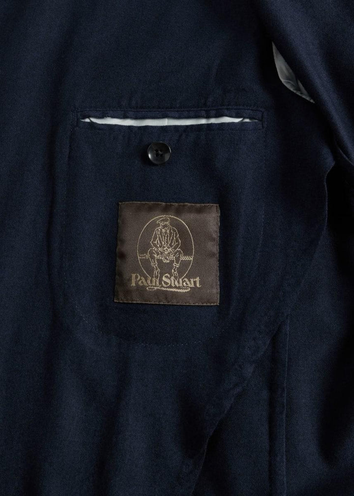 Wool Garment Dyed Jacket - Navy - 46 - Blazer