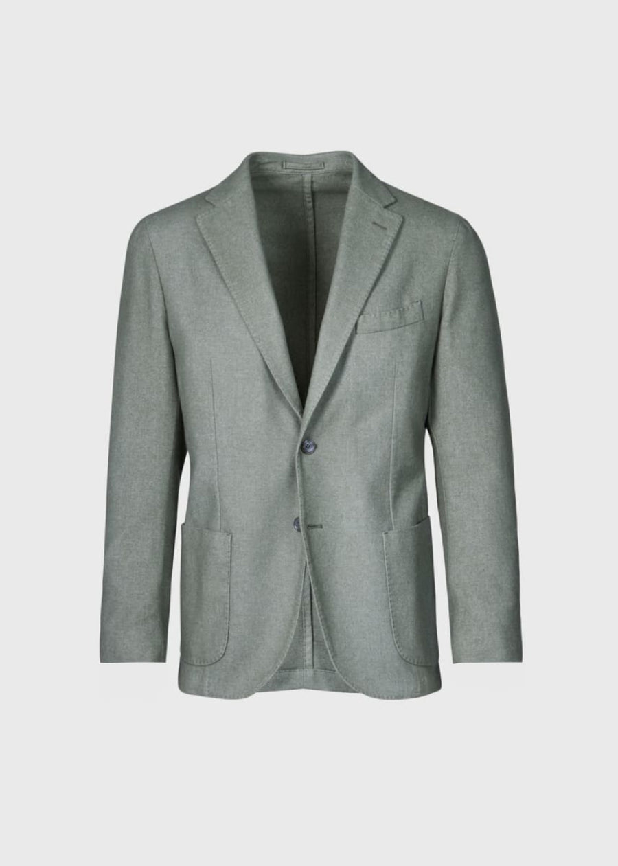 Wool Garment Dyed Jacket - Sage - Blazer