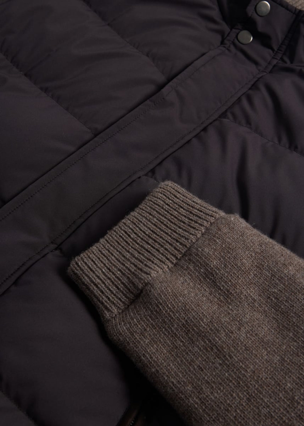 Wool Hybrid Jacket - Brown - XL (44) - Jacket