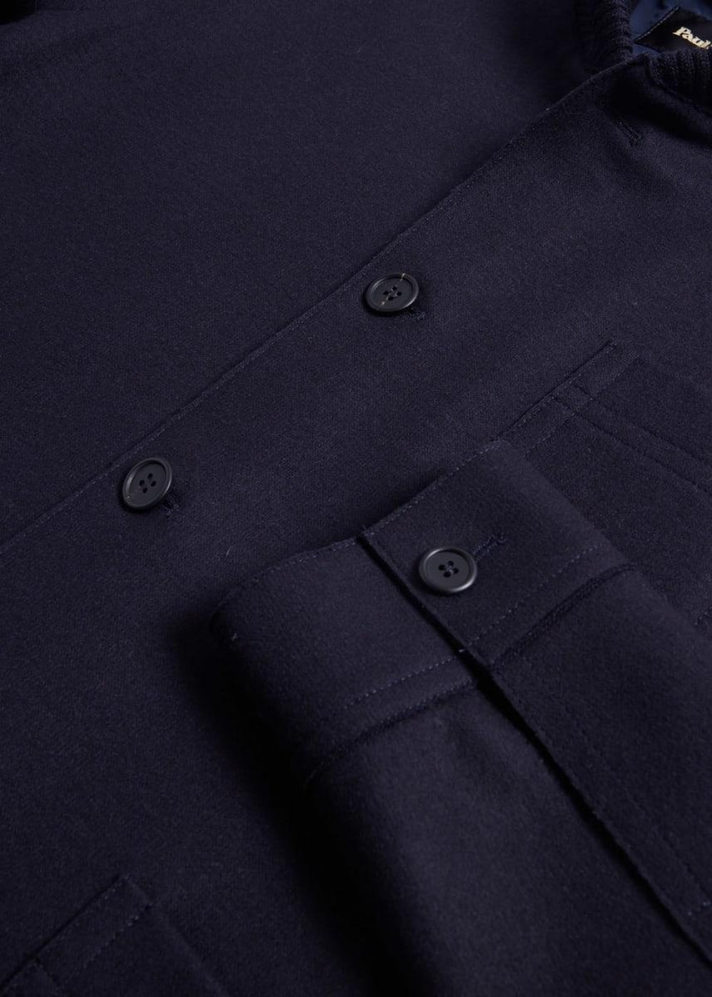 Wool Knit Jersey Double Breasted Blazer - Navy - XL (44) - Jacket