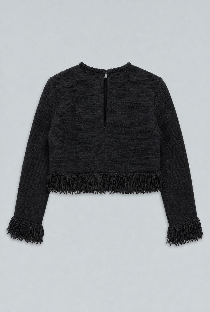 Wool Lila Top - Black - M - Sweater
