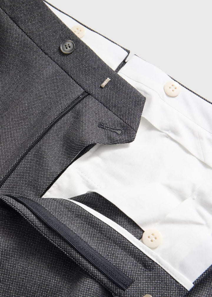 Wool Nailhead Suit - Grey - Suit