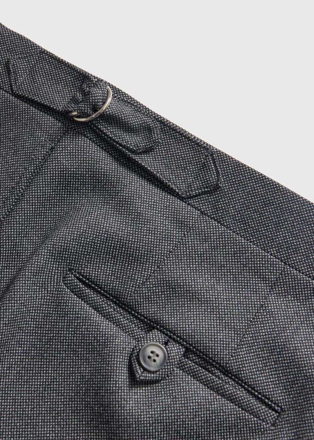 Wool Nailhead Suit - Grey - Suit