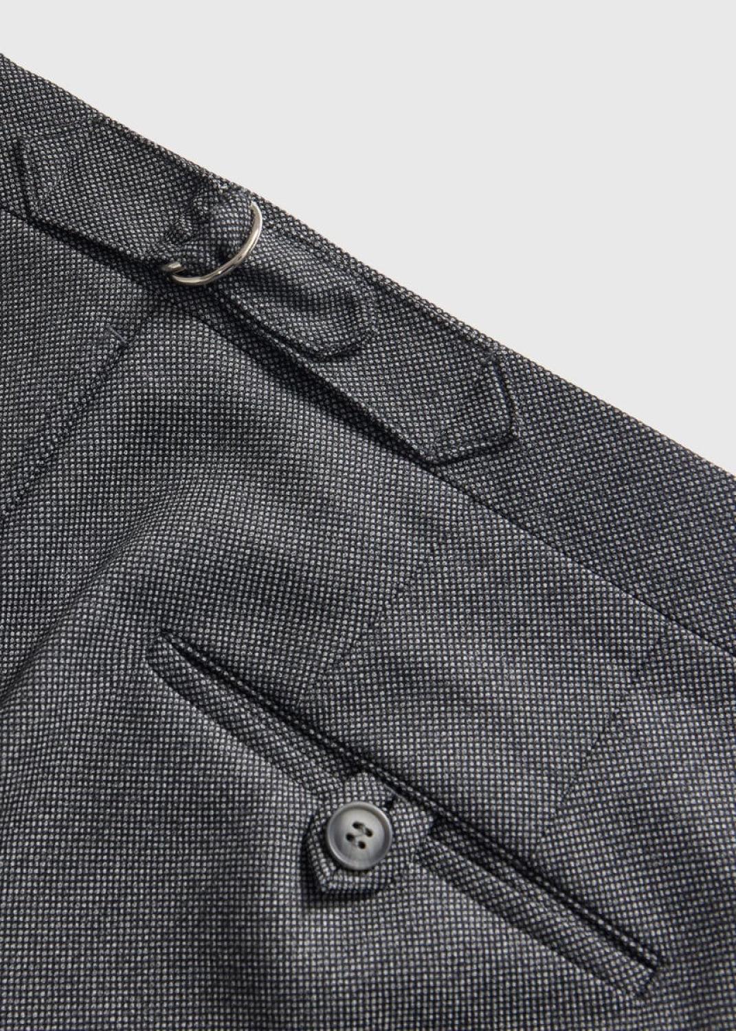 Wool Nailhead Suit - Grey - Suit