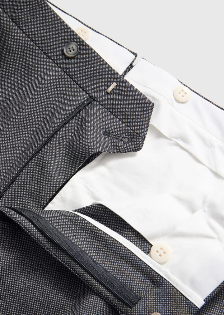 Wool Nailhead Suit - Grey - Suit