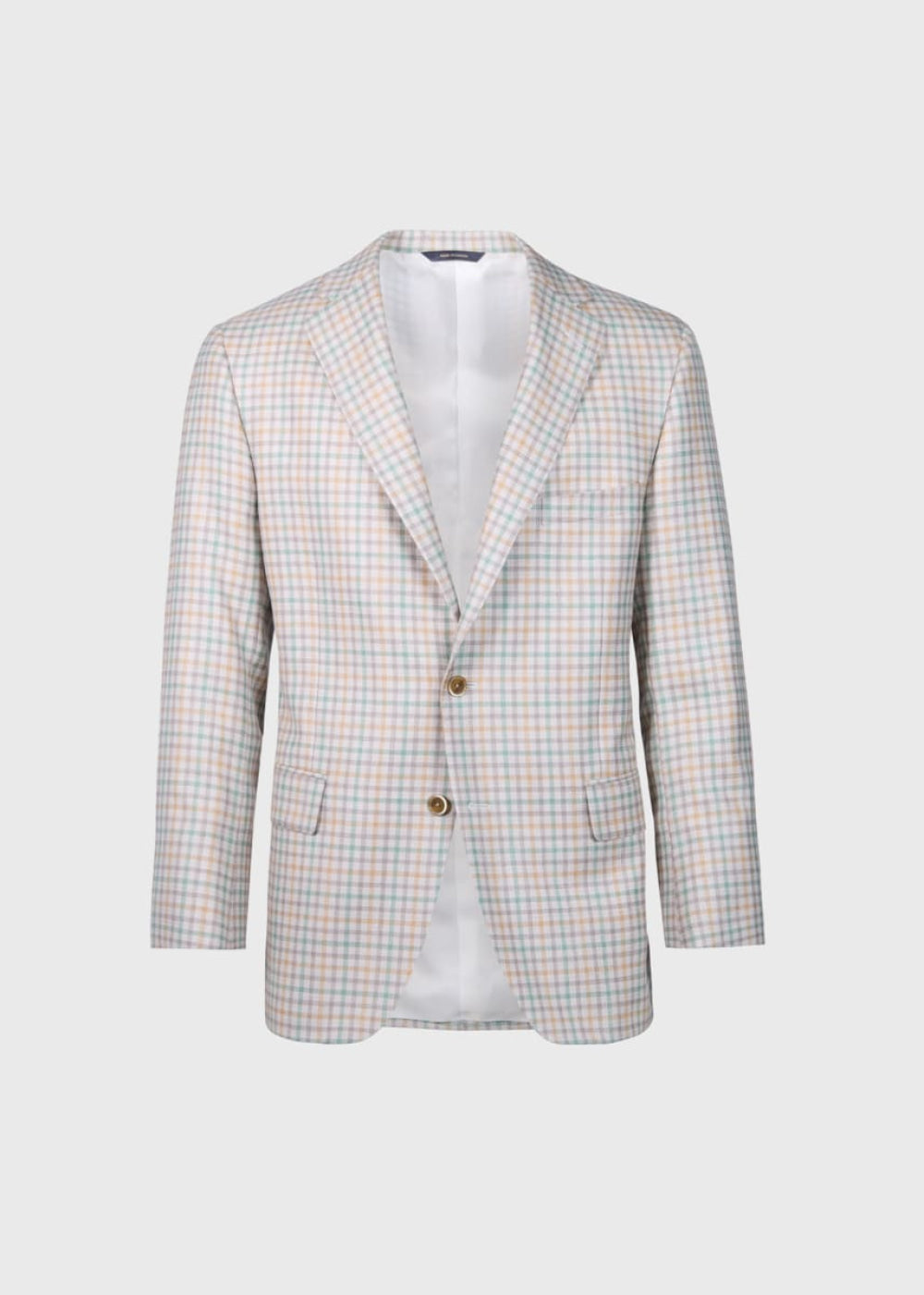 Wool Plaid Jacket - Tan/Multi - Blazer