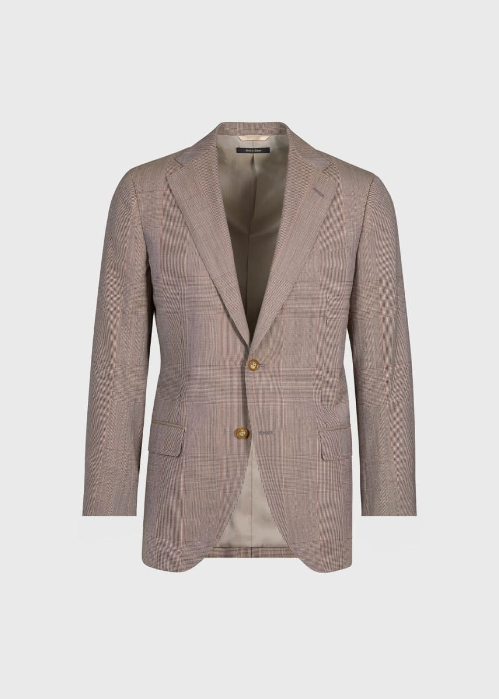 Wool Plaid Suit - Brown - Suit