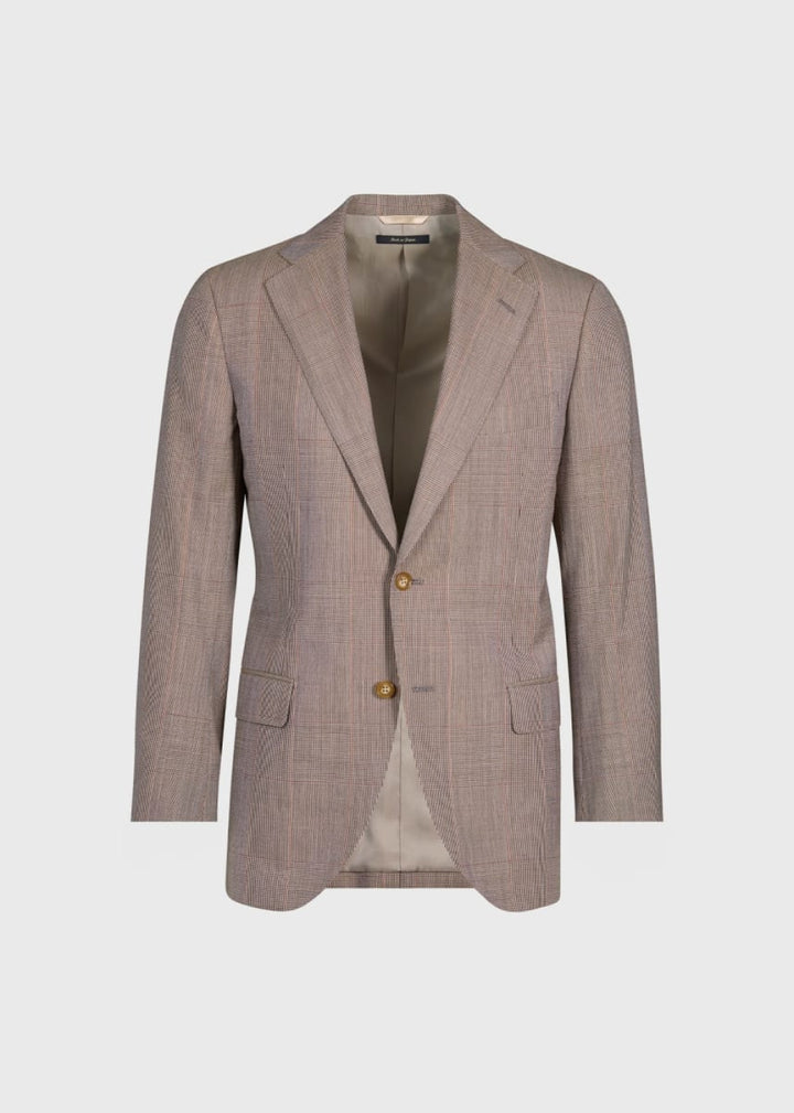 Wool Plaid Suit - Brown - Suit