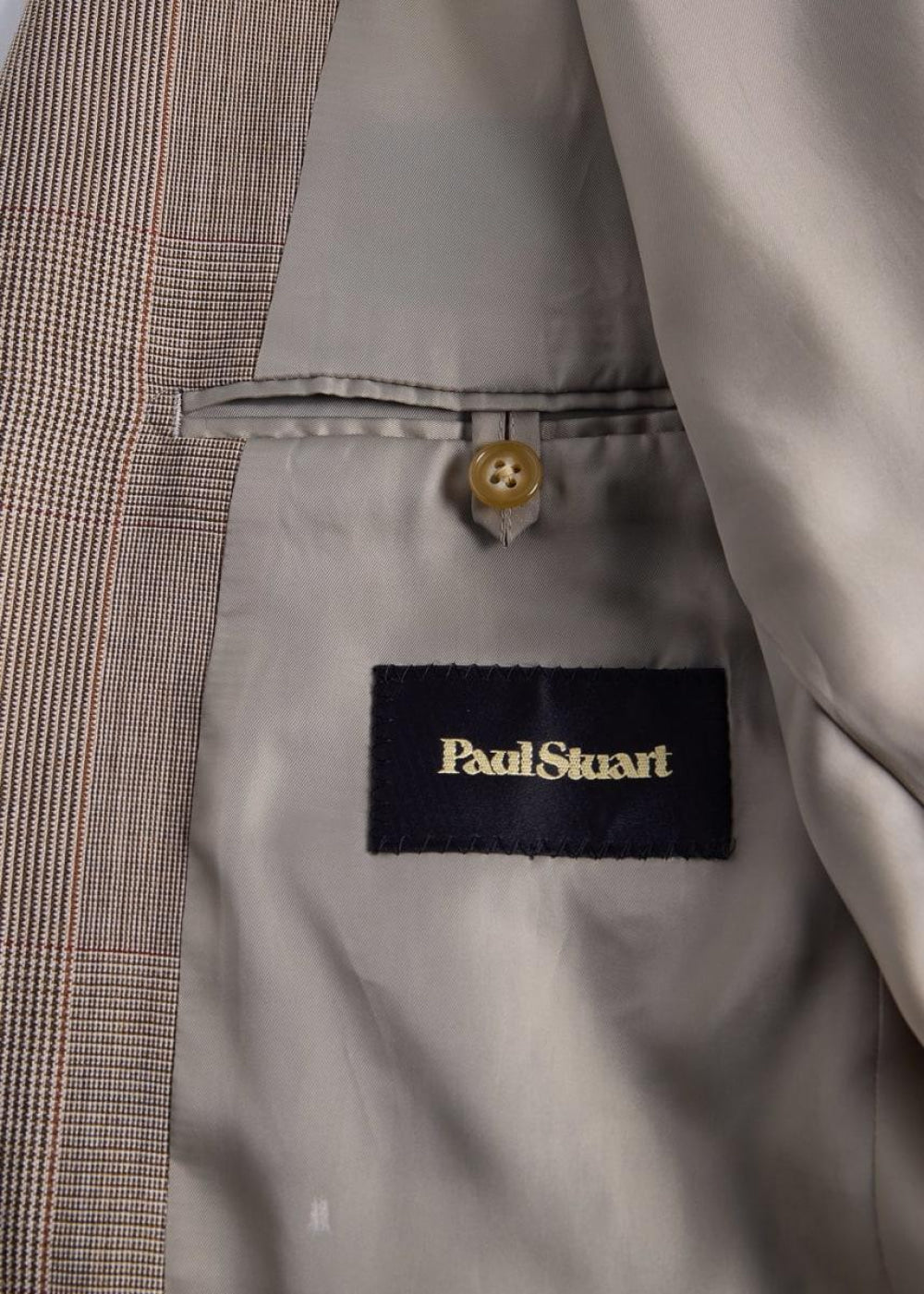 Wool Plaid Suit - Brown - Suit