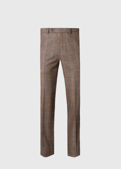 Wool Plaid Trouser - Brown - 42 - Trouser