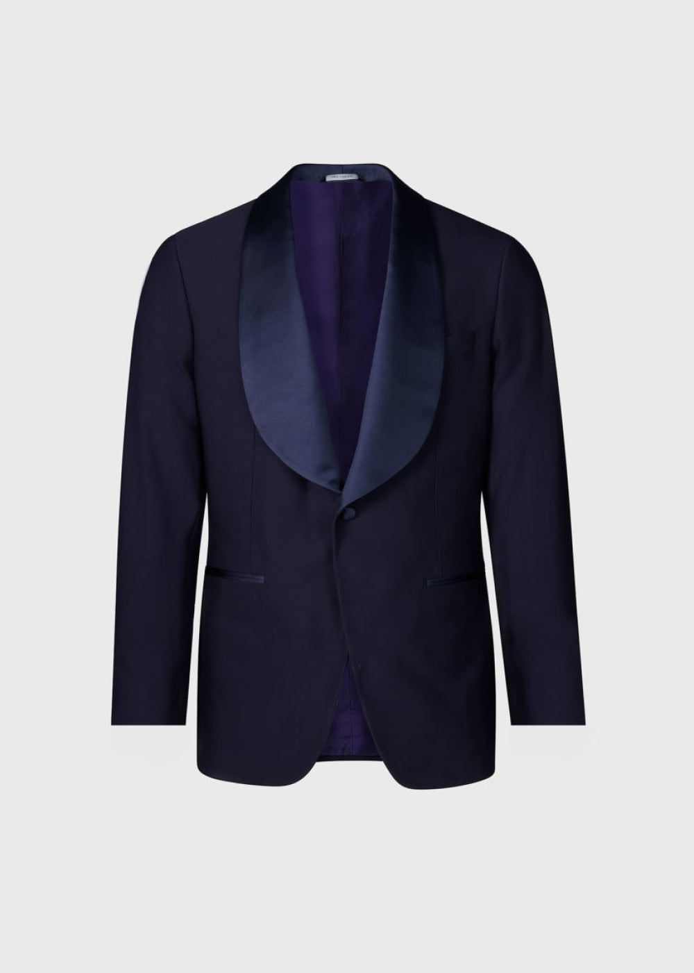 Wool Shawl Collar Tuxedo - Navy - 48 - Tuxedo