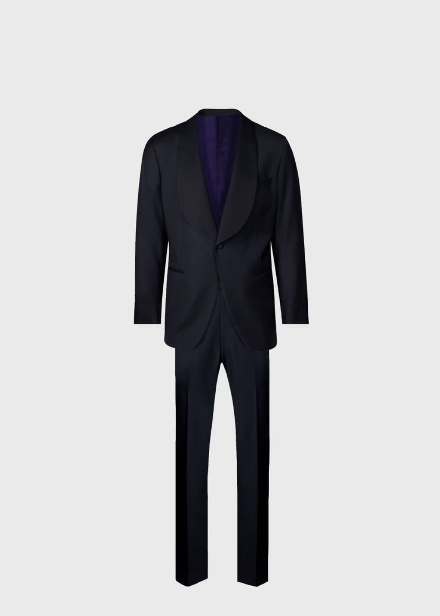 Wool Shawl Lapel Tuxedo - Black - 48 - Tuxedo
