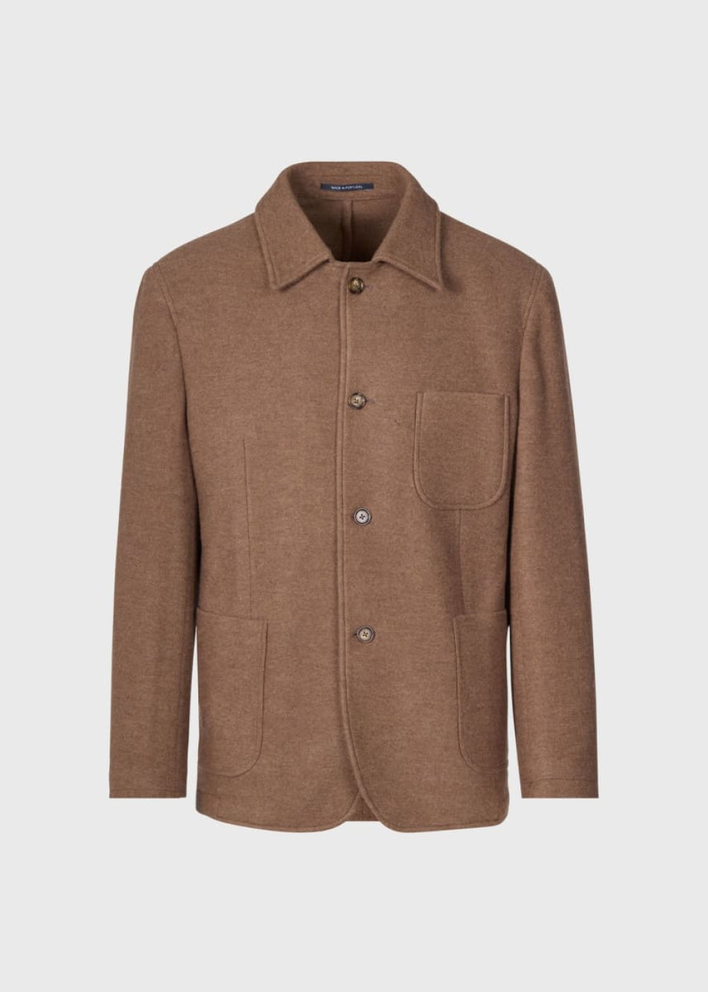 Wool Shirt Jacket - Camel - Jacket