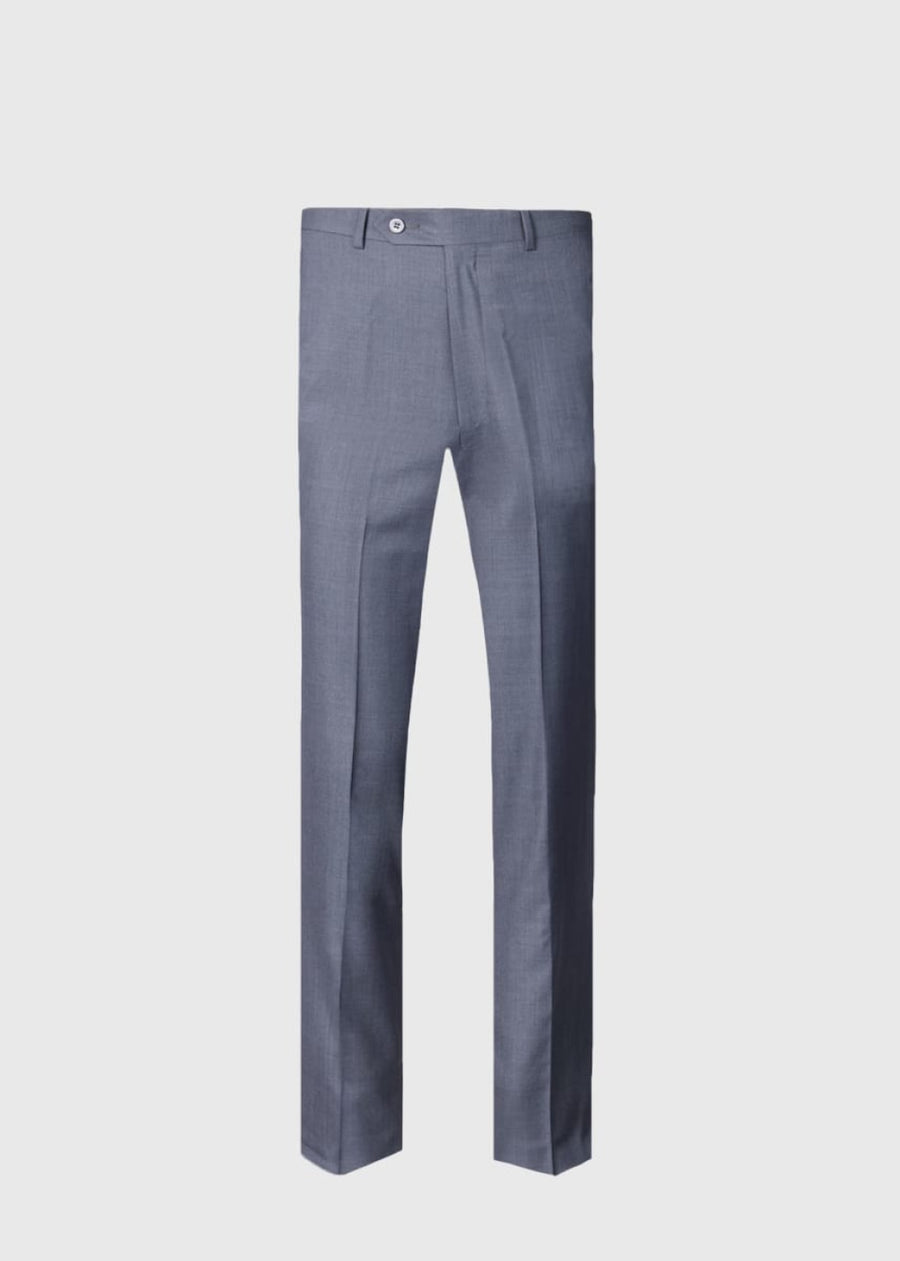 Wool & Silk James Dress Trouser - Grey - Trouser