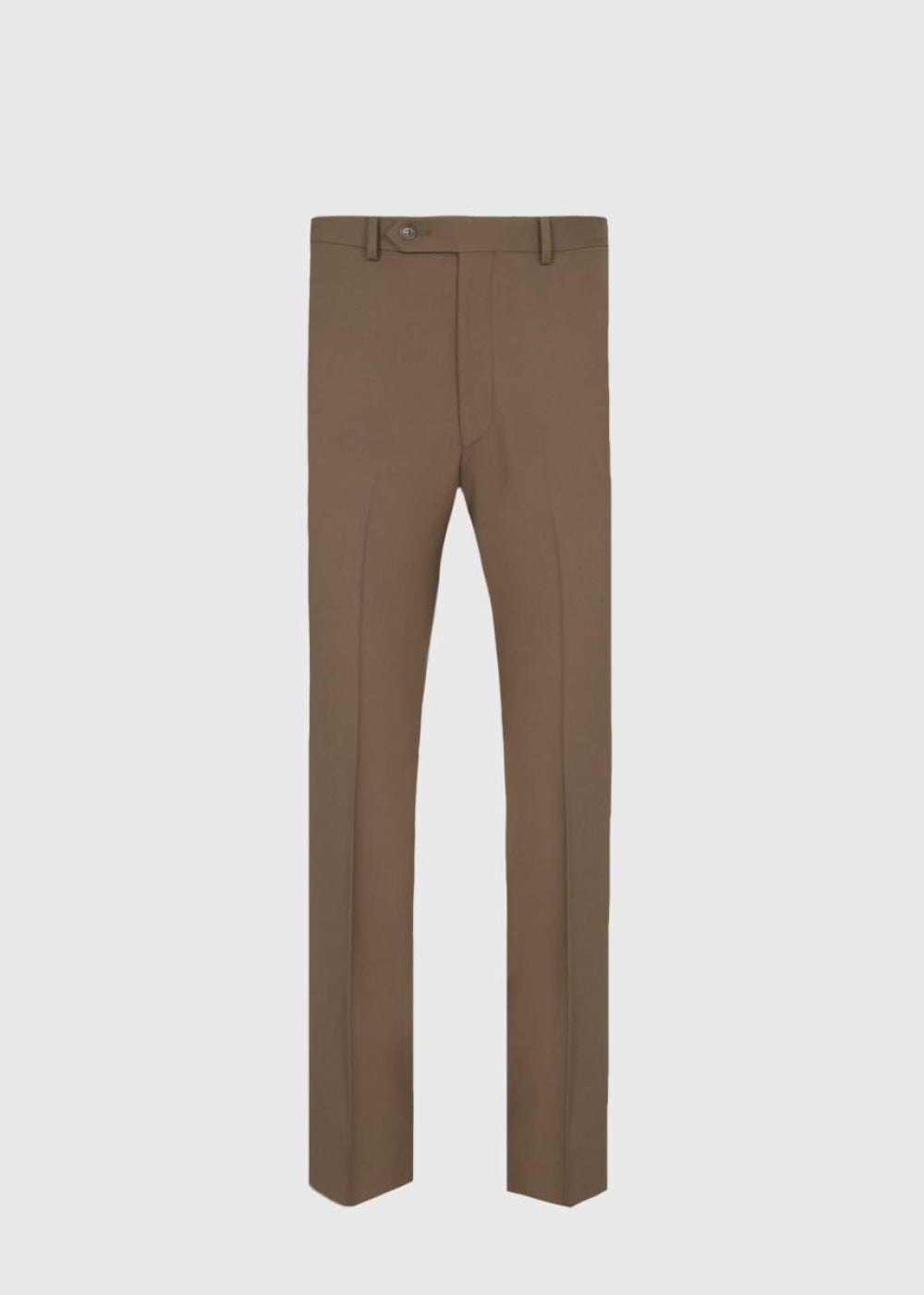 Wool Twill James Dress Trouser - Mink - 38 - Trouser