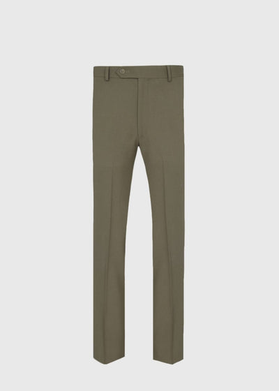 Wool Twill James Dress Trouser - Olive - 42 - Trouser