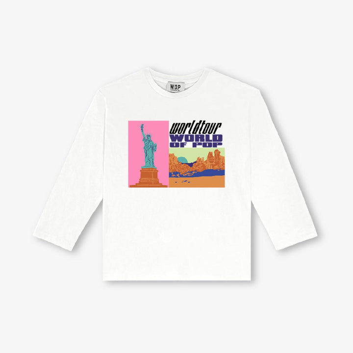 ’World Tour’ long sleeve t-shirt - T-shirt