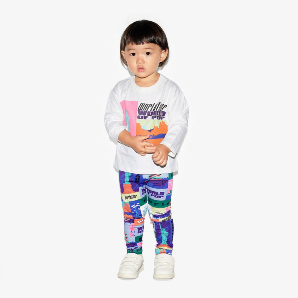 ’World Tour’ printed leggings - Leggings