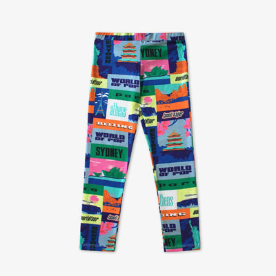 ’World Tour’ printed leggings - Leggings