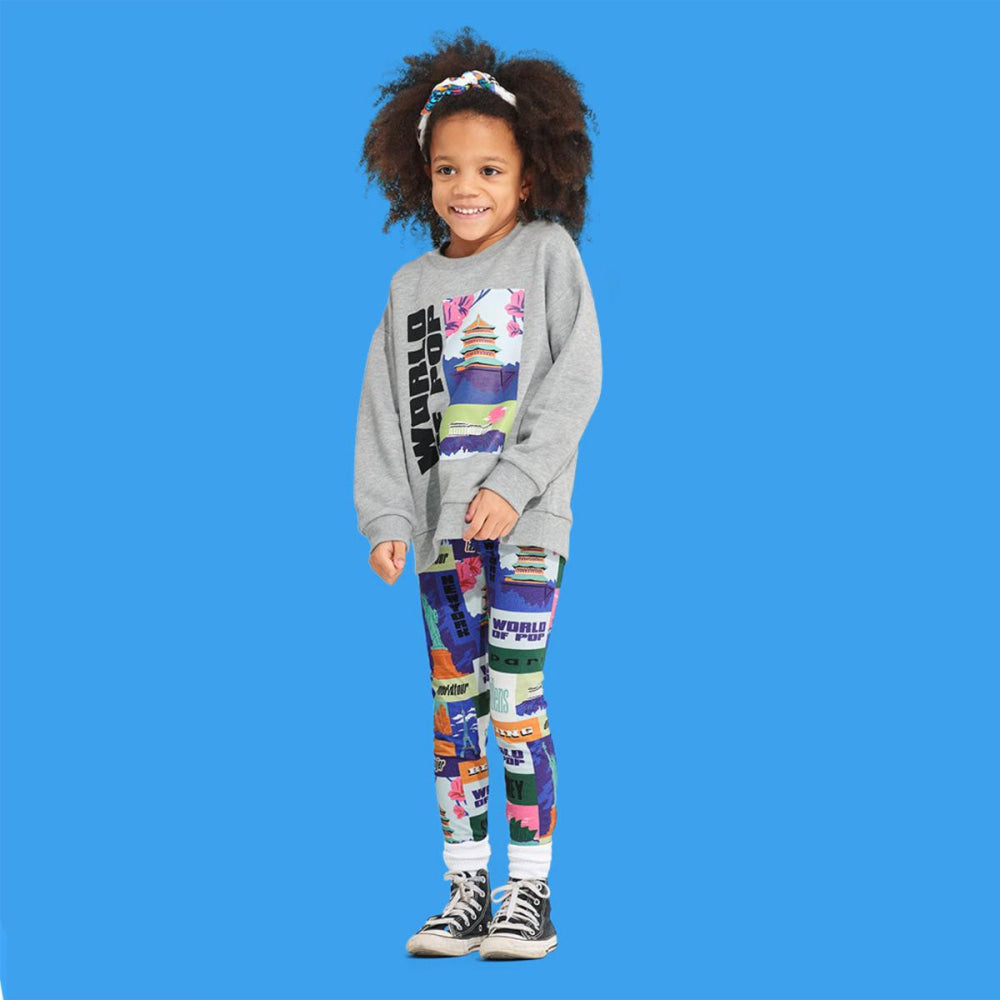 ’World Tour’ printed leggings - Leggings