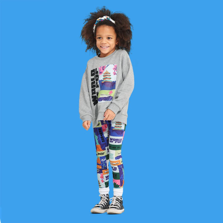 ’World Tour’ printed leggings - Leggings
