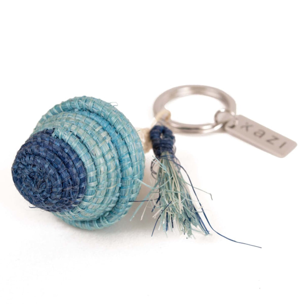 Woven Keychain - Blue - One Size - Key chain