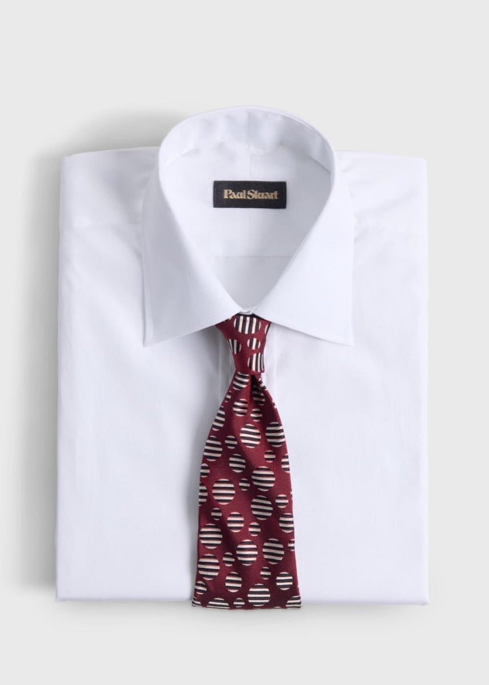 Woven Silk Tossed Circle - Red - ONE SIZE - Tie