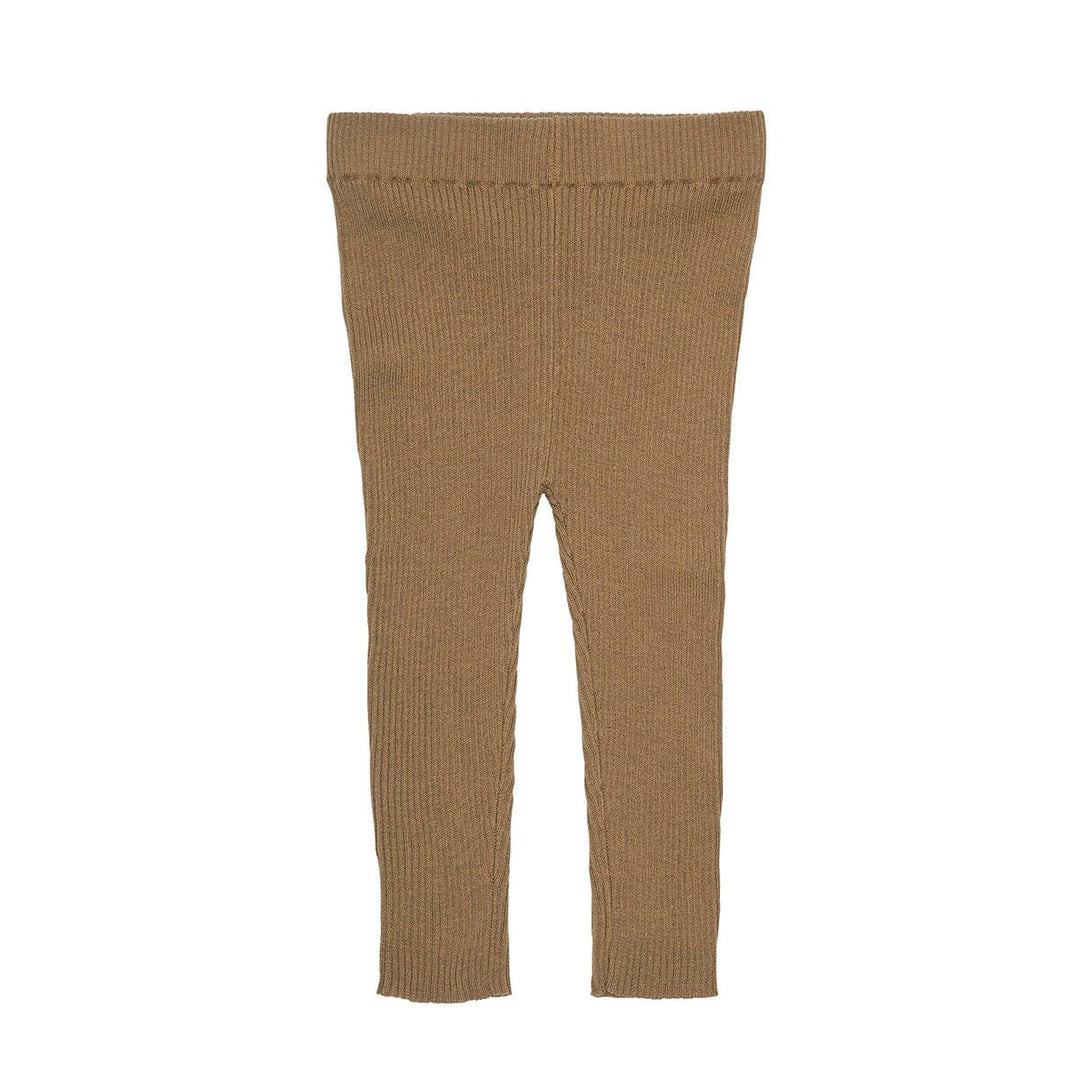 Baby Slim Rib Leggings - Camel Leggings FUB 