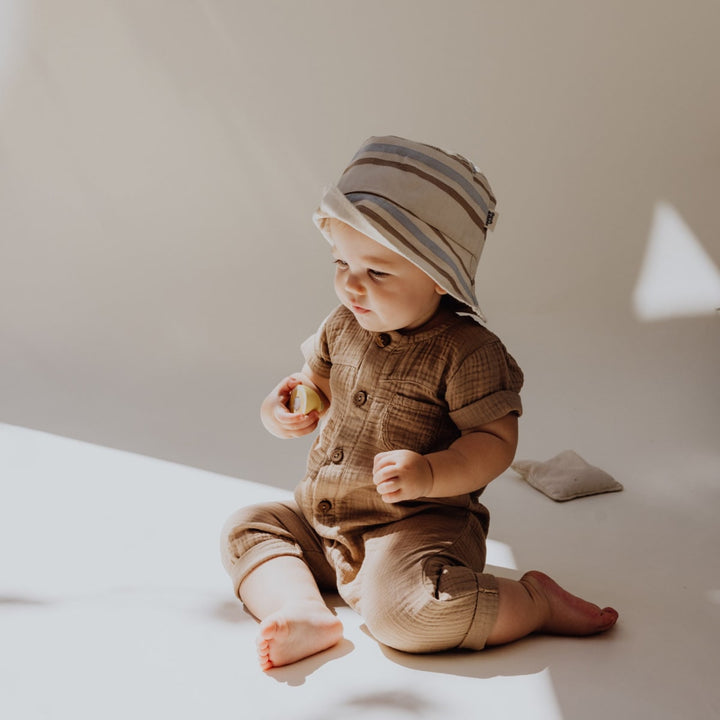 Gauze Jumpsuit - Bronze