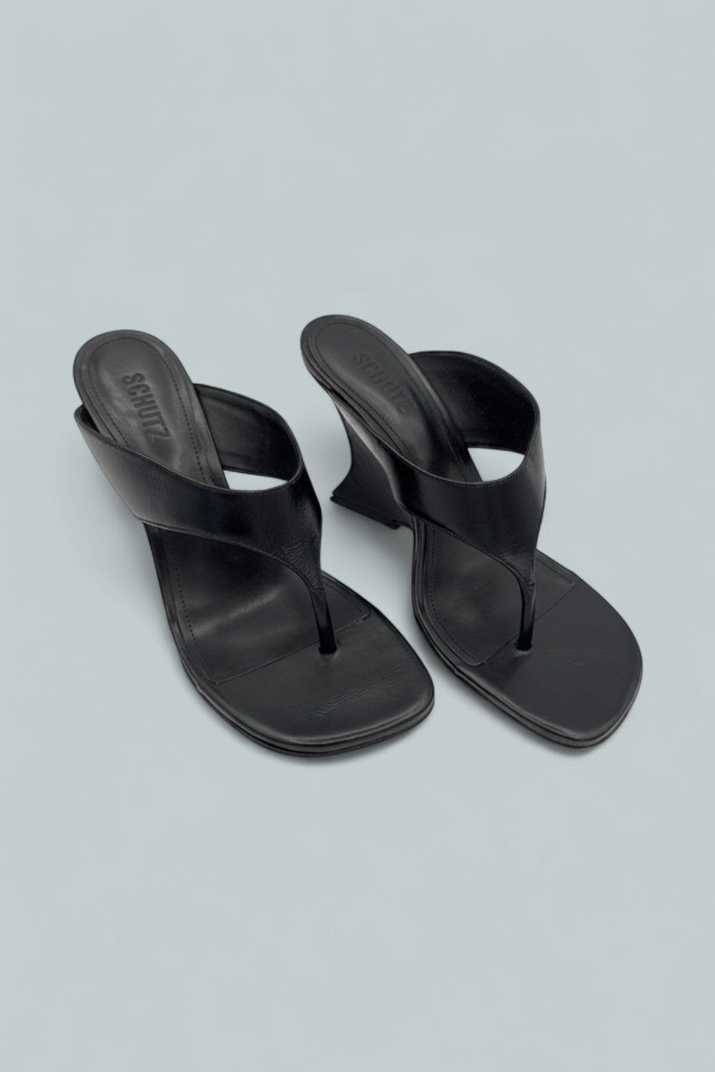 Maya Leather Sandals - Black Leather