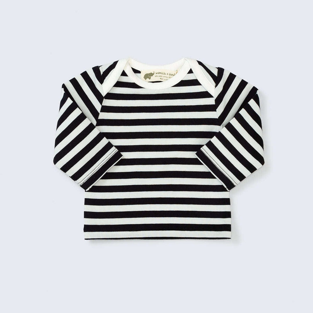 Welcome Home Top - Black Classic Stripe