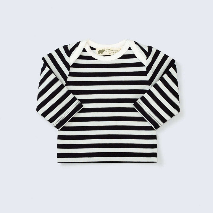 Welcome Home Top - Black Classic Stripe