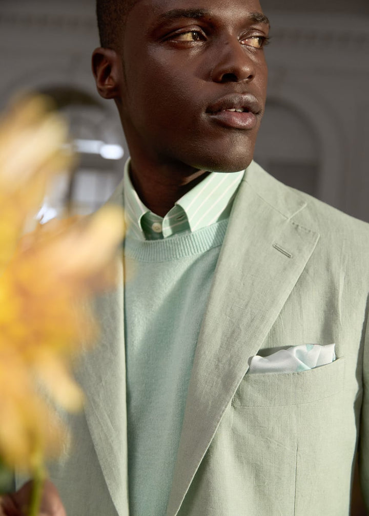 Silk Cashmere Crewneck - Mint