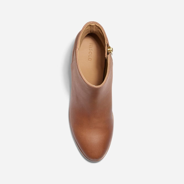 Lia Heeled Bootie - Almond - FINAL SALE