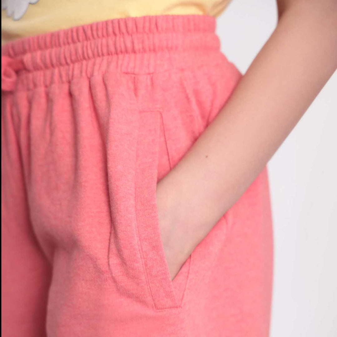 Girls And Boys Sweat Shorts - Red