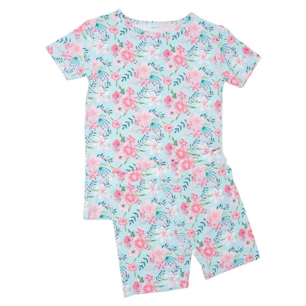 Summer PJ - Aqua Floral - Pajamas