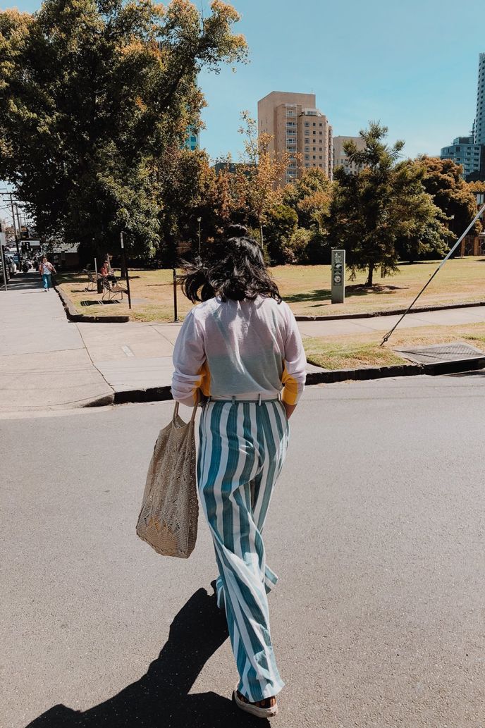 Sheer Trousers - Indigo