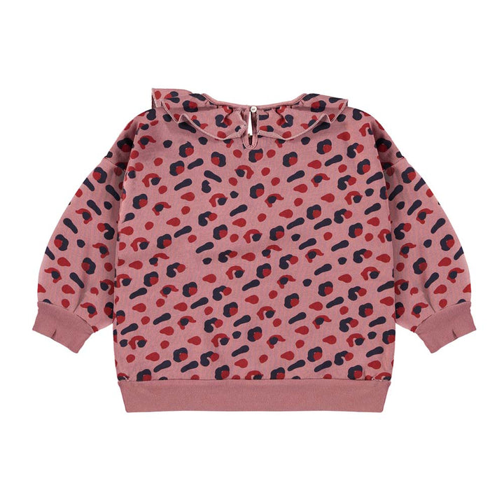 Sweatshirt Collar Leopard - Rust