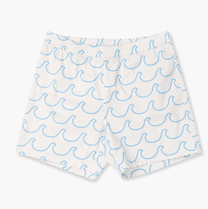 Adult Organic Everyday Twill Shorts - Ocean Waves