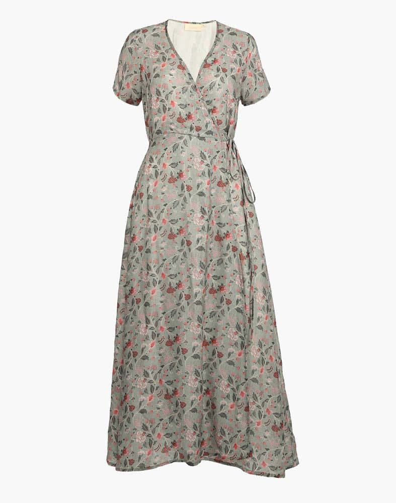 Maxi Wrap Dress - Green