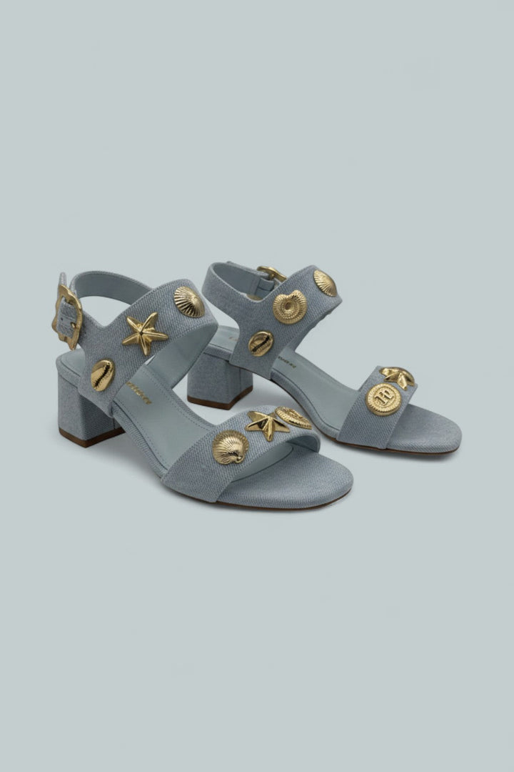 Madison Block Maya Denim Sandals - Maya Denim