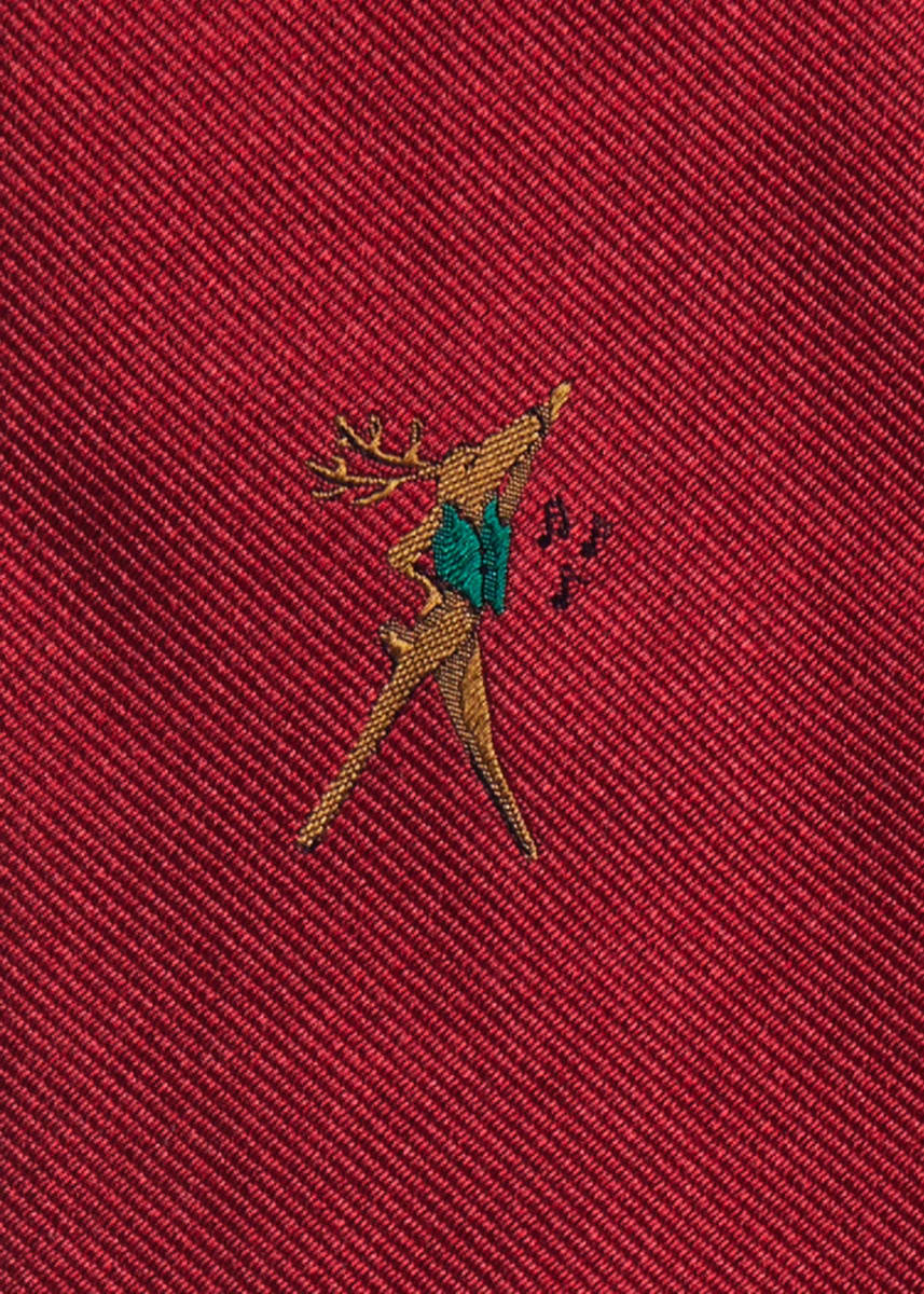 Holiday Dancer Reindeer Tie - Red
