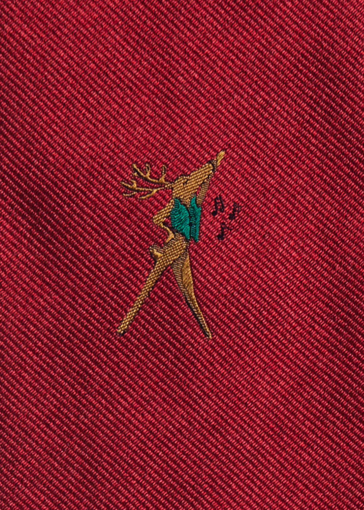Holiday Dancer Reindeer Tie - Red
