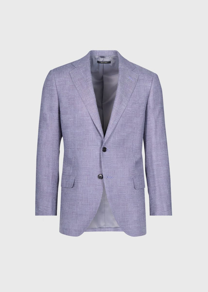Wool Parquet Jacket - Plum - Blazer