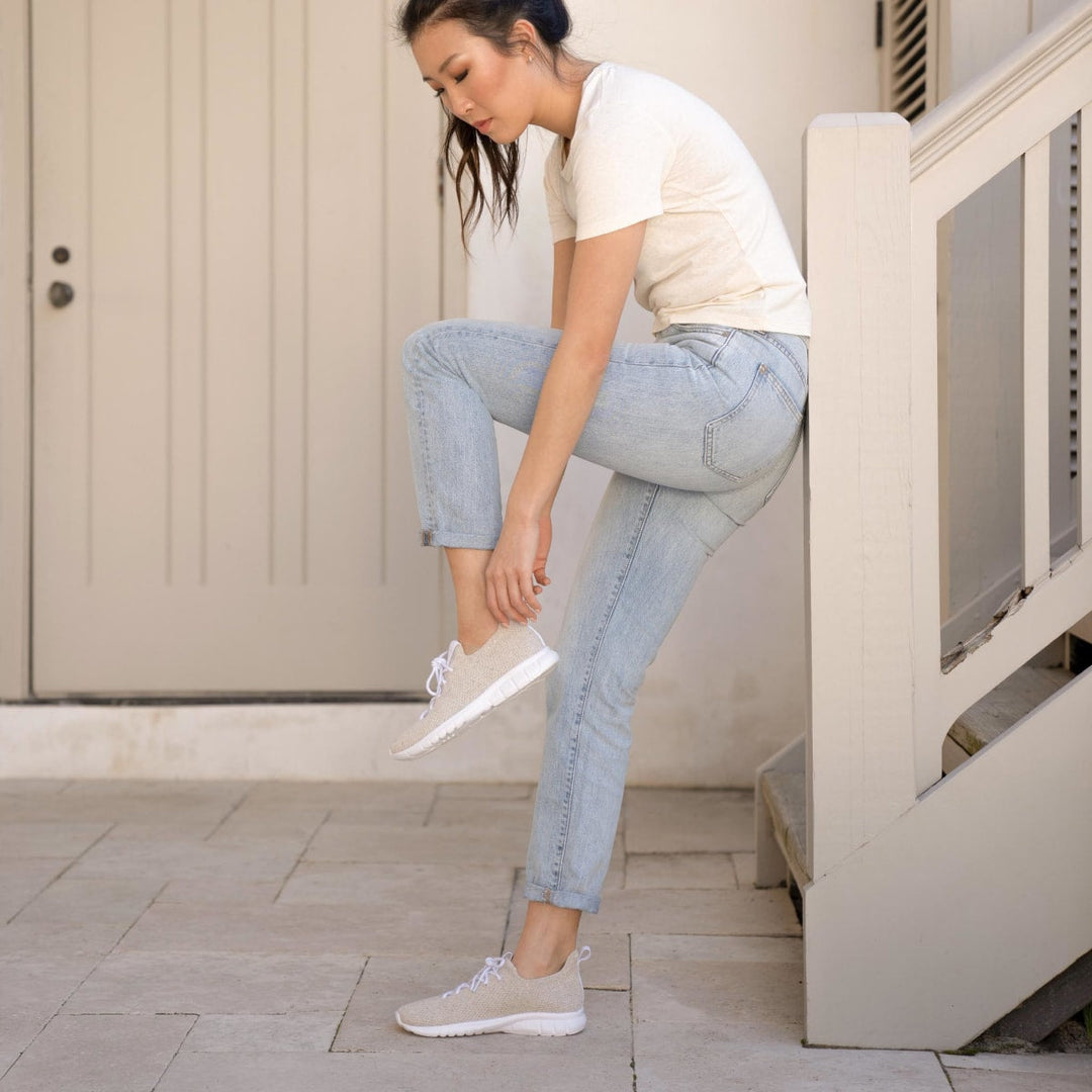 Women's Athleisure Eco Knit Sneaker - Linen