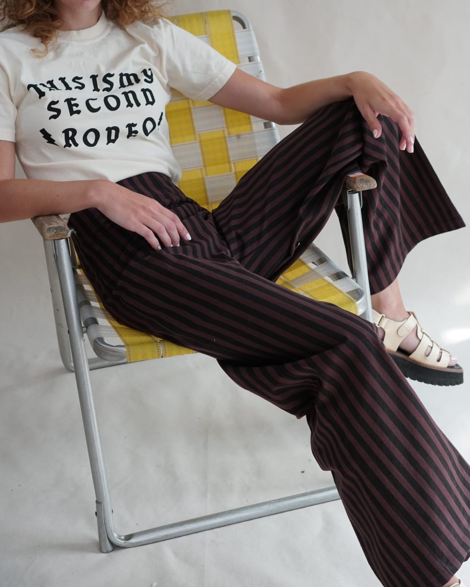 Jasmine Pants - Cocoa Stripe