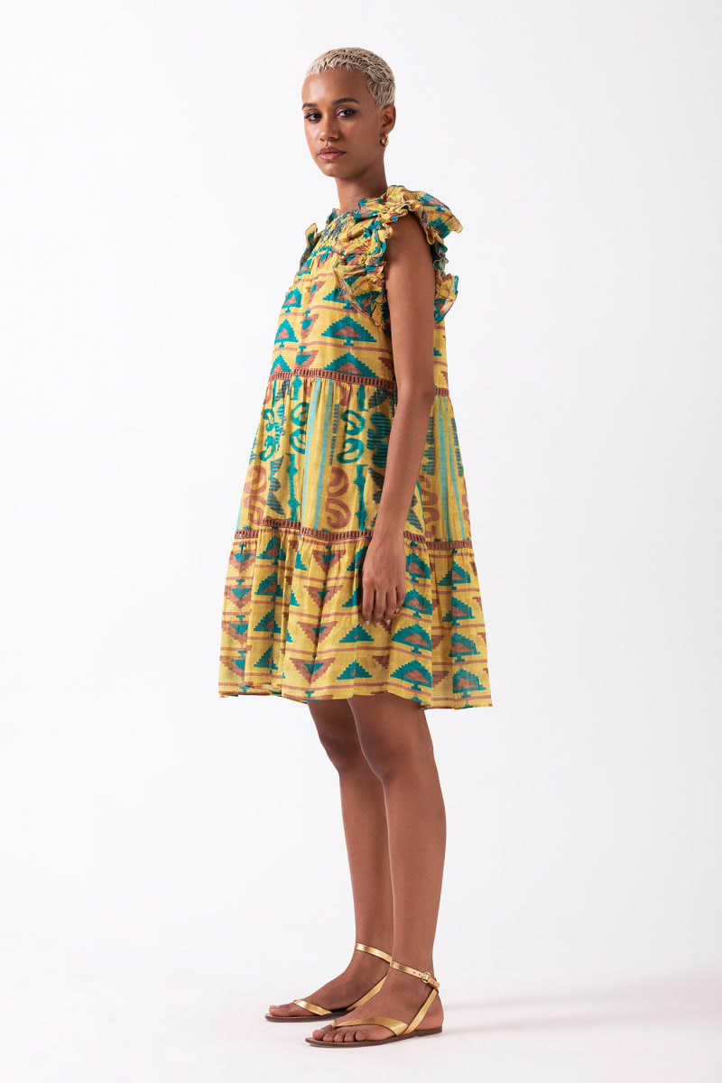 Olga Mini Dress - Turquoise